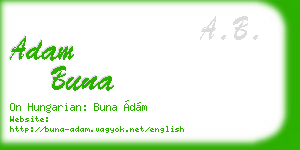 adam buna business card
